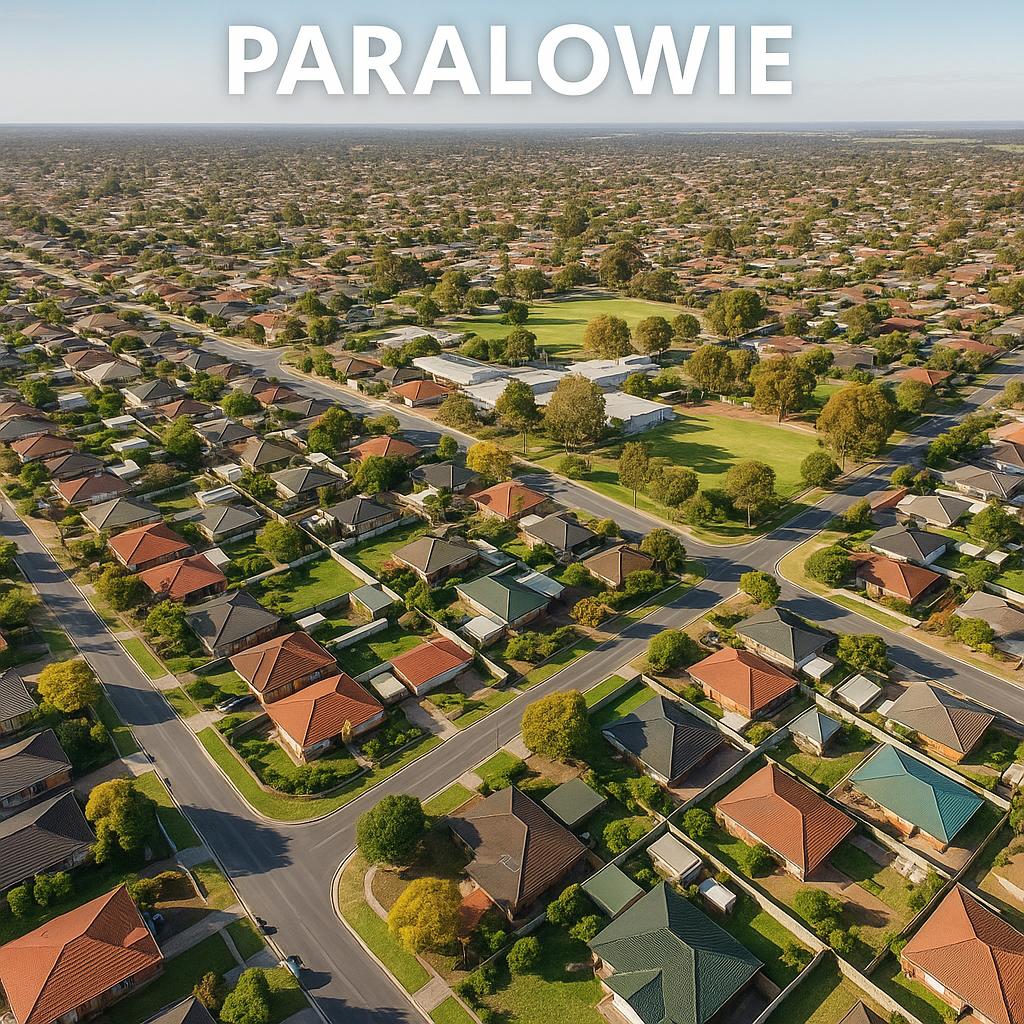 Aerial view of Paralowie suburb