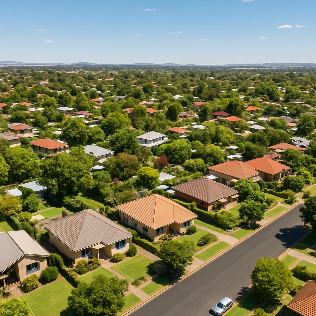 Suburban homes in Parkes, ACT