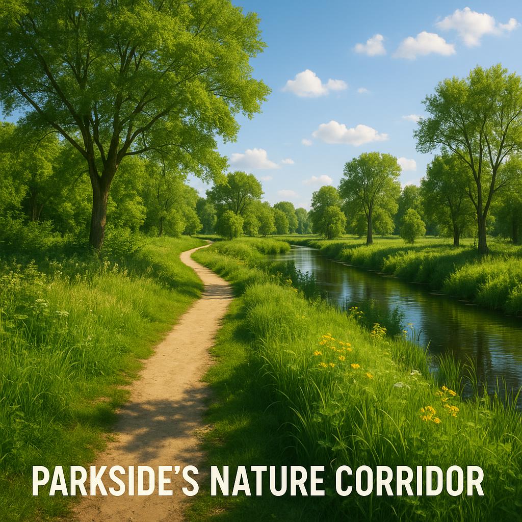 Nature corridor in Parkside, South Australia