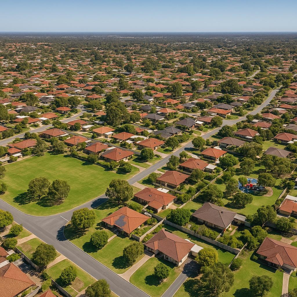 Aerial view of Parmelia, Western Australia