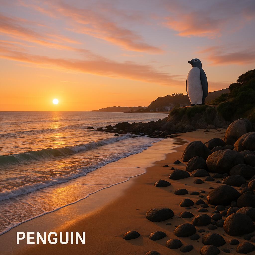 Sunset at Penguin beach