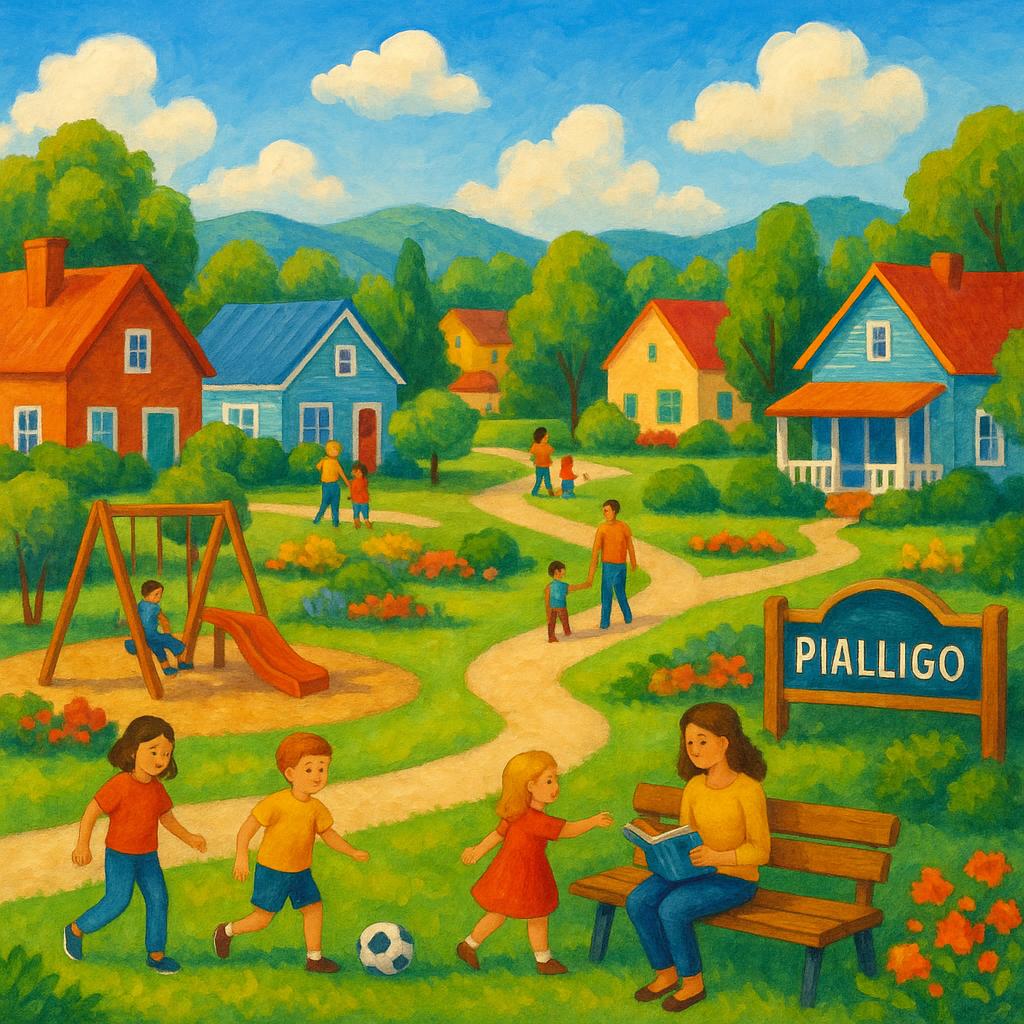 Community parks and homes in Pialligo