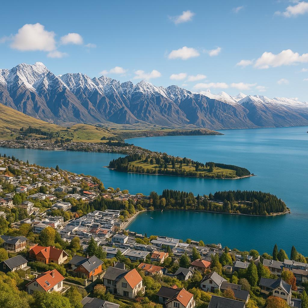 Scenic view of Queenstown, Tasmania