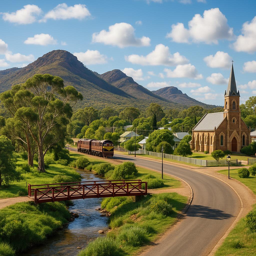 Stunning natural landscapes of Quorn, South Australia.