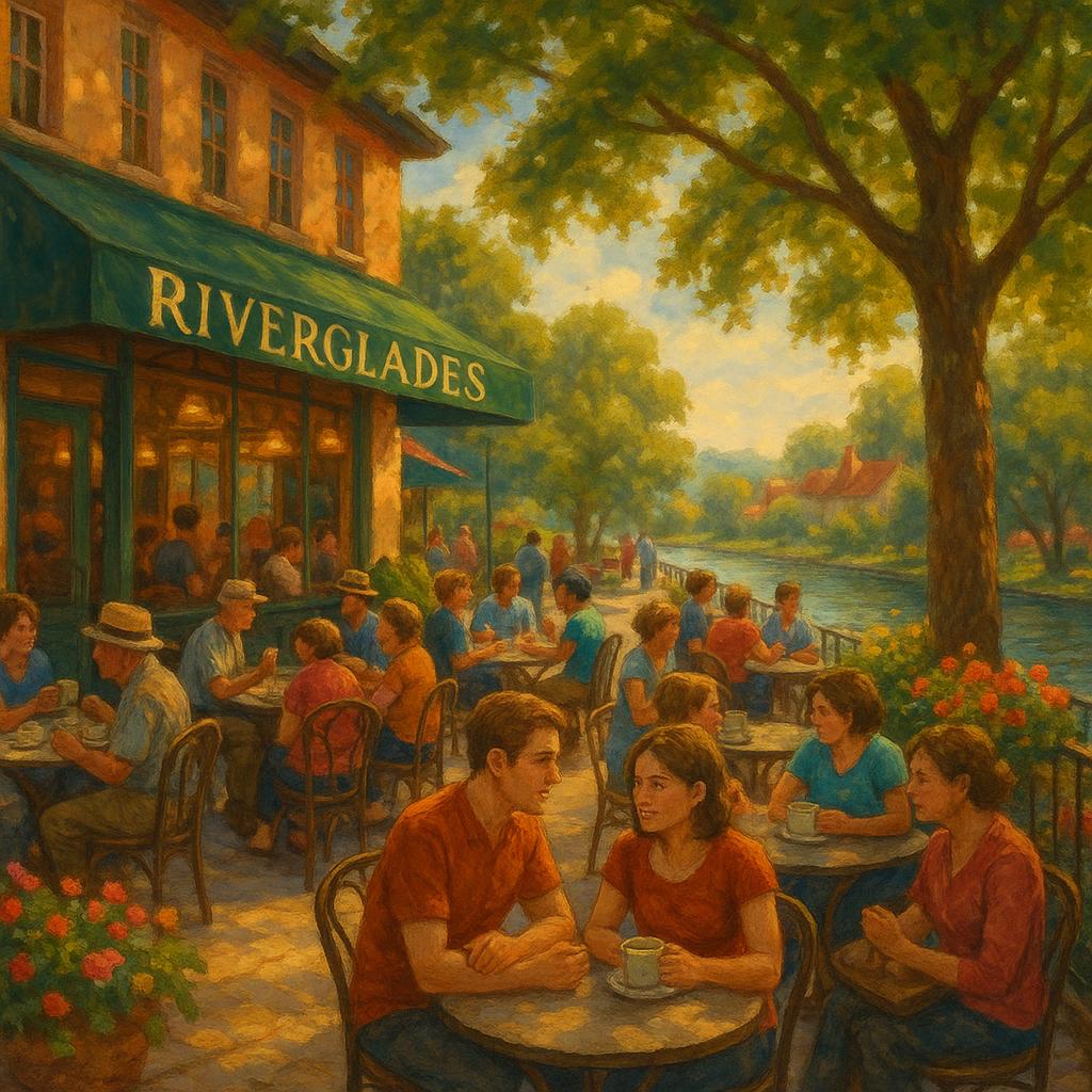 Café scene in Riverglades fostering community atmosphere