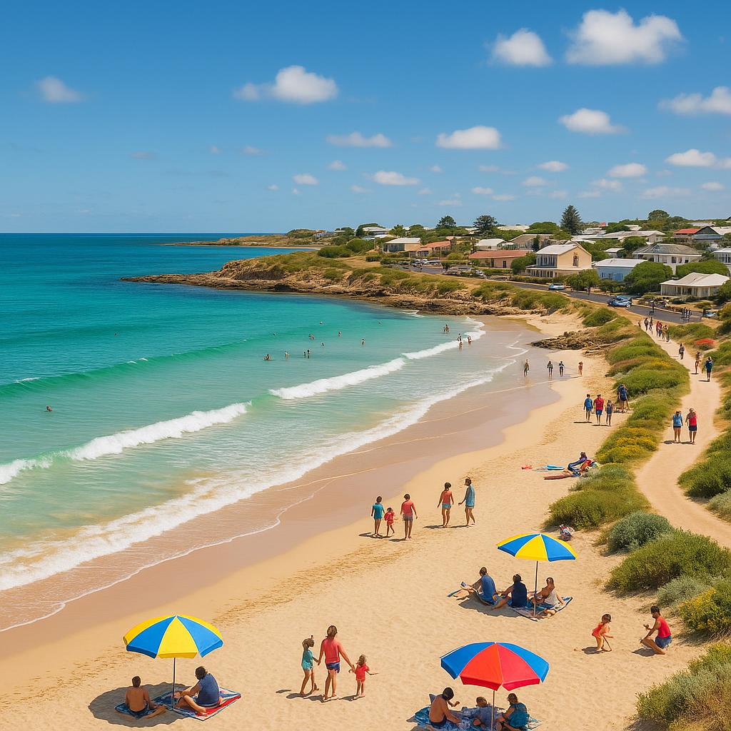 Robe coastal scenery showcasing beautiful beaches and community vibes.