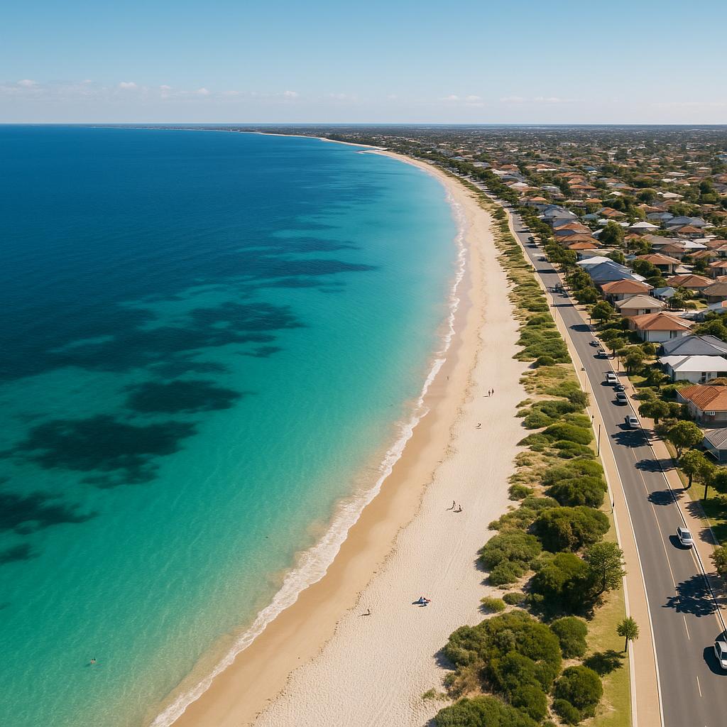 Rockingham Beach Aerial View