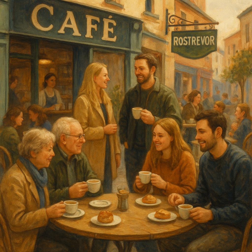 Local café in Rostrevor with outdoor seating