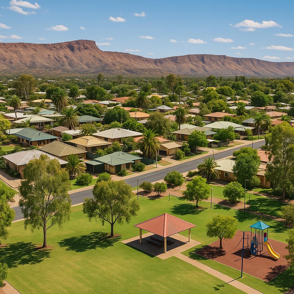 Scenic view of Sadadeen, showcasing residential homes and greenery.