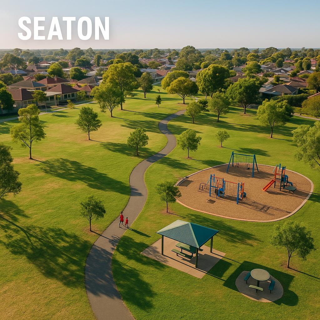 Aerial photo of Seaton parklands