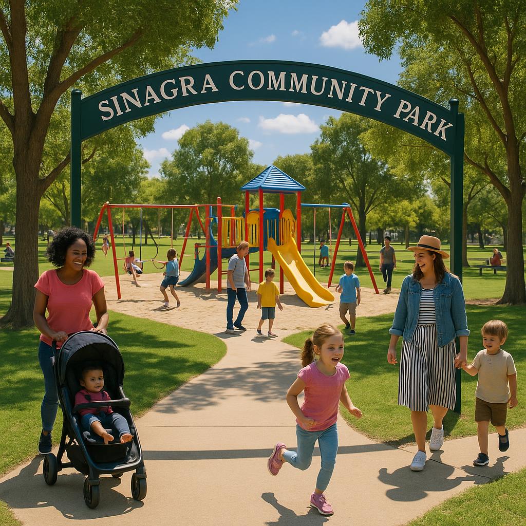 A family day out at Sinagra park