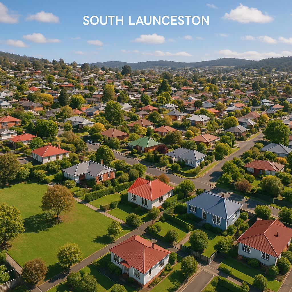 Scenic view of South Launceston