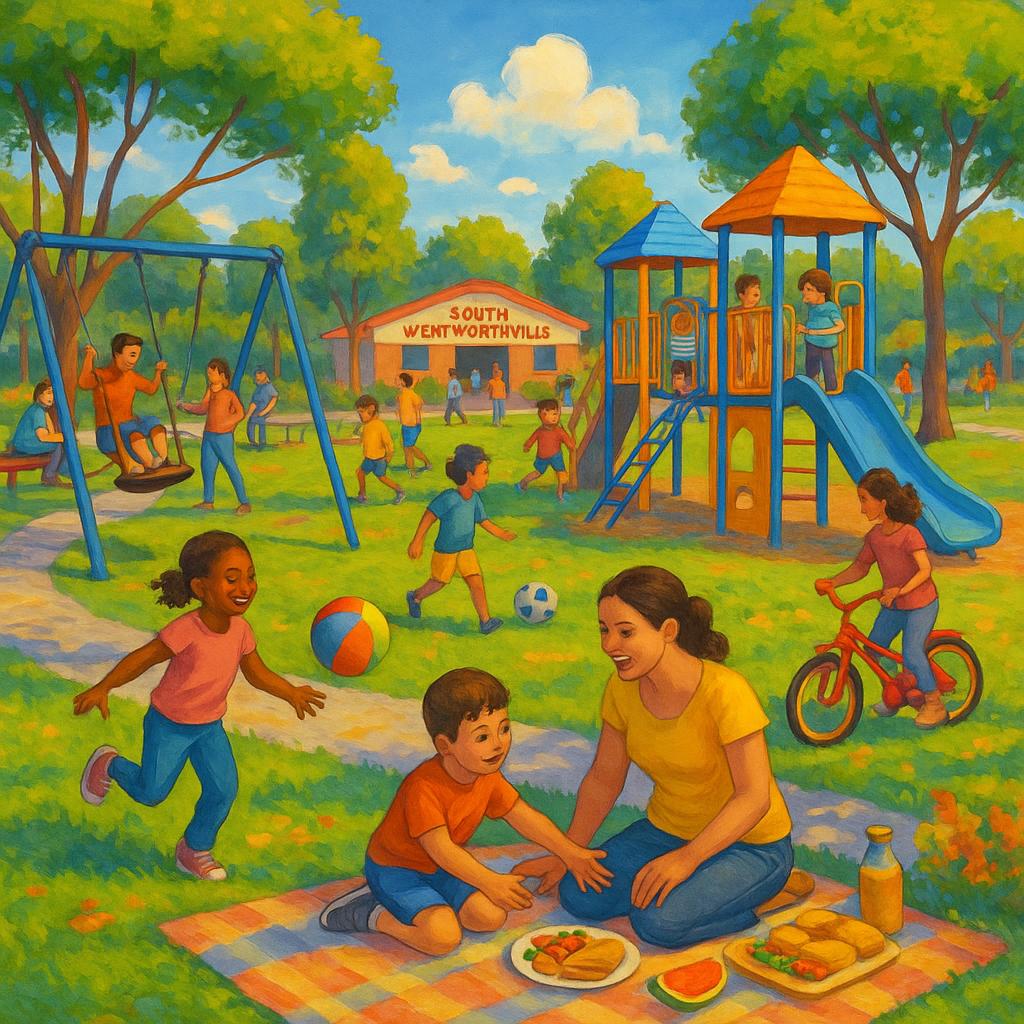 Families enjoying a community park in South Wentworthville