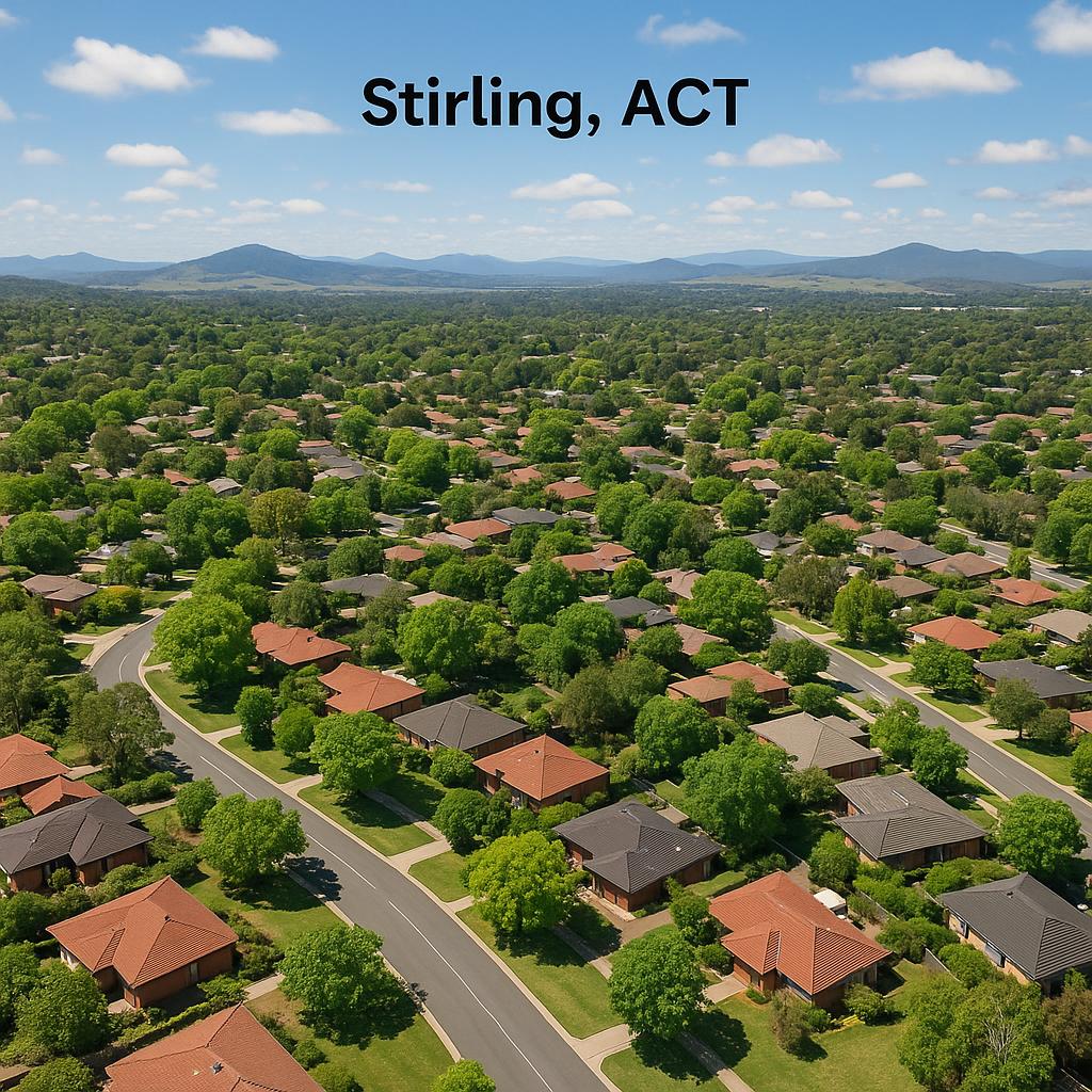 Aerial view of Stirling suburb