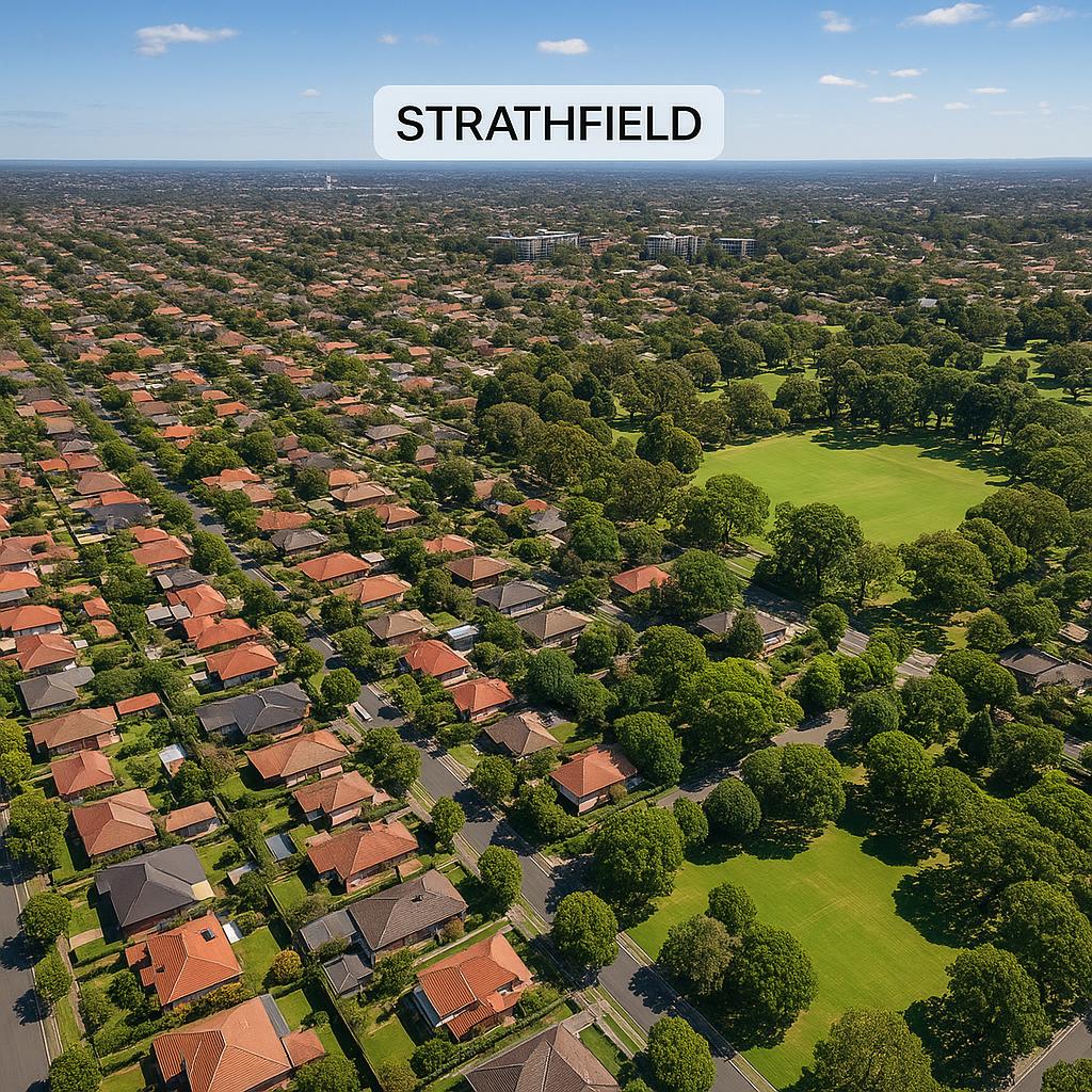 Strathfield residential area with parks