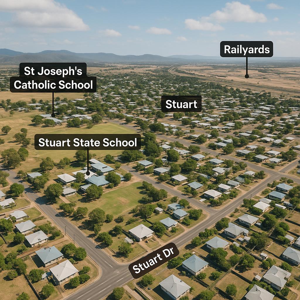 Aerial view of Stuart, Northern Territory