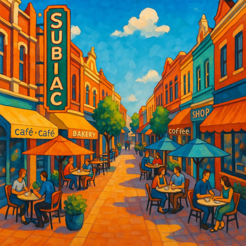 Local cafes and shops in Subiaco