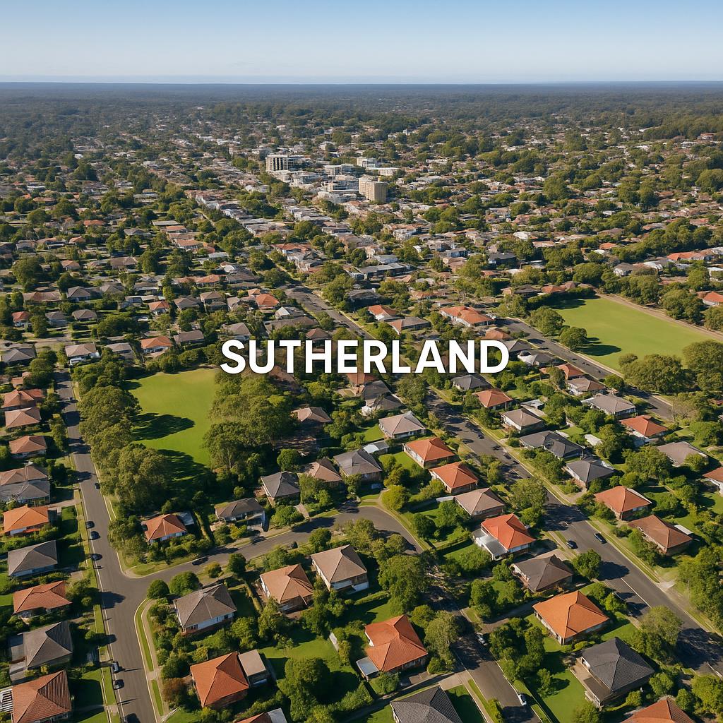 Aerial view of Sutherland, NSW in 2026