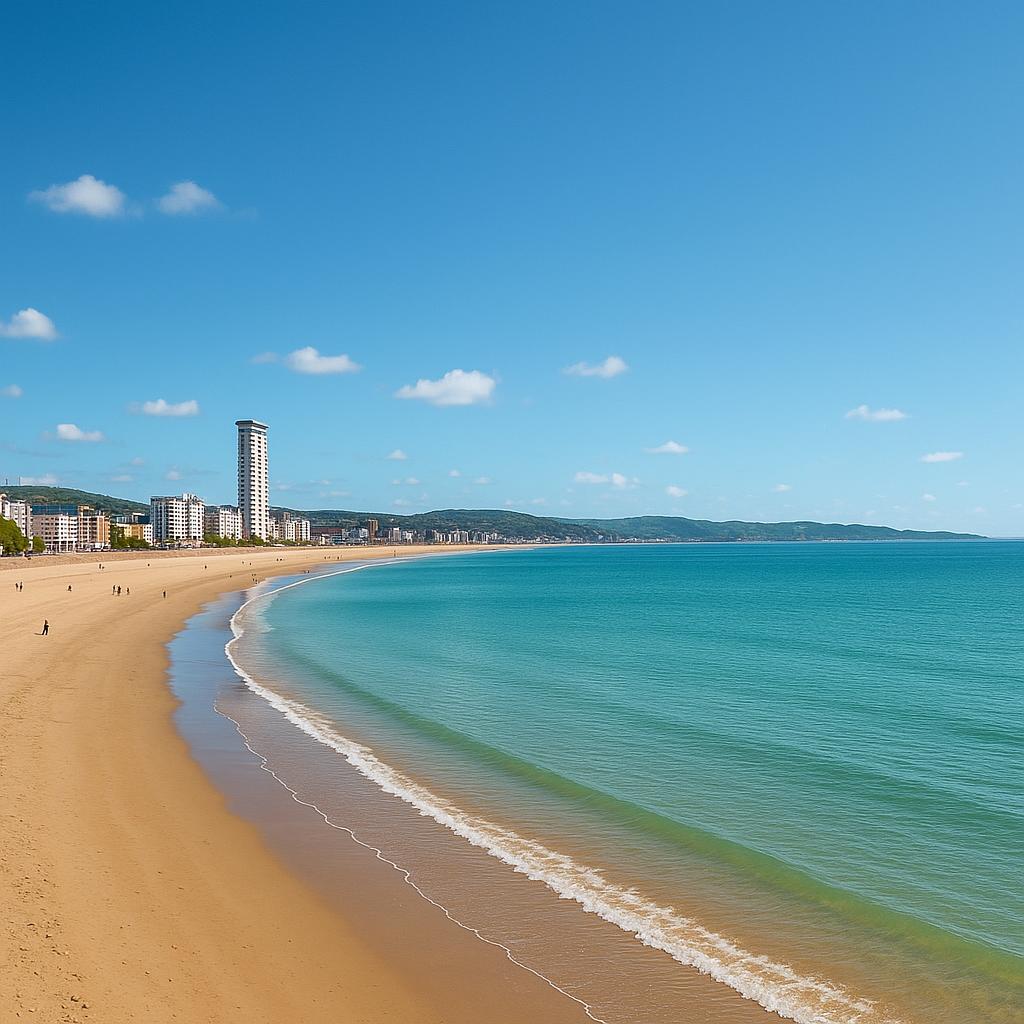 Swansea beach in Tasmania