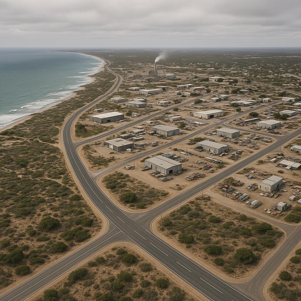 Coastal fringe locality with access roads and sparse development in WA