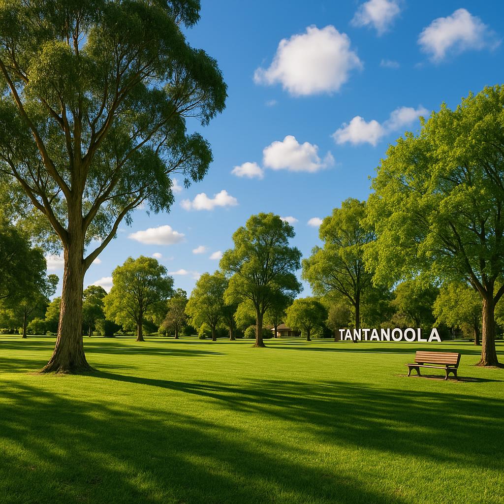 Green parklands in Tantanoola