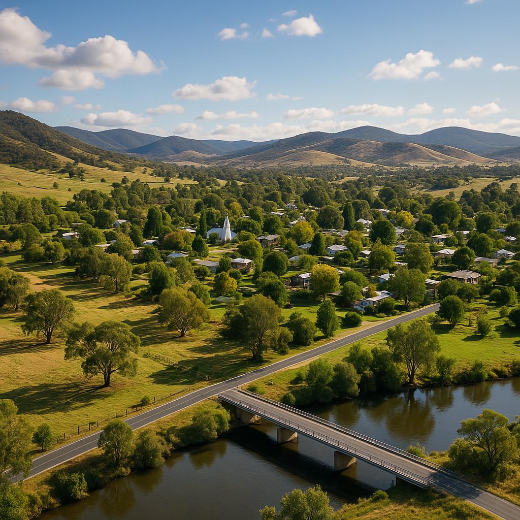 Scenic view of Tharwa, ACT
