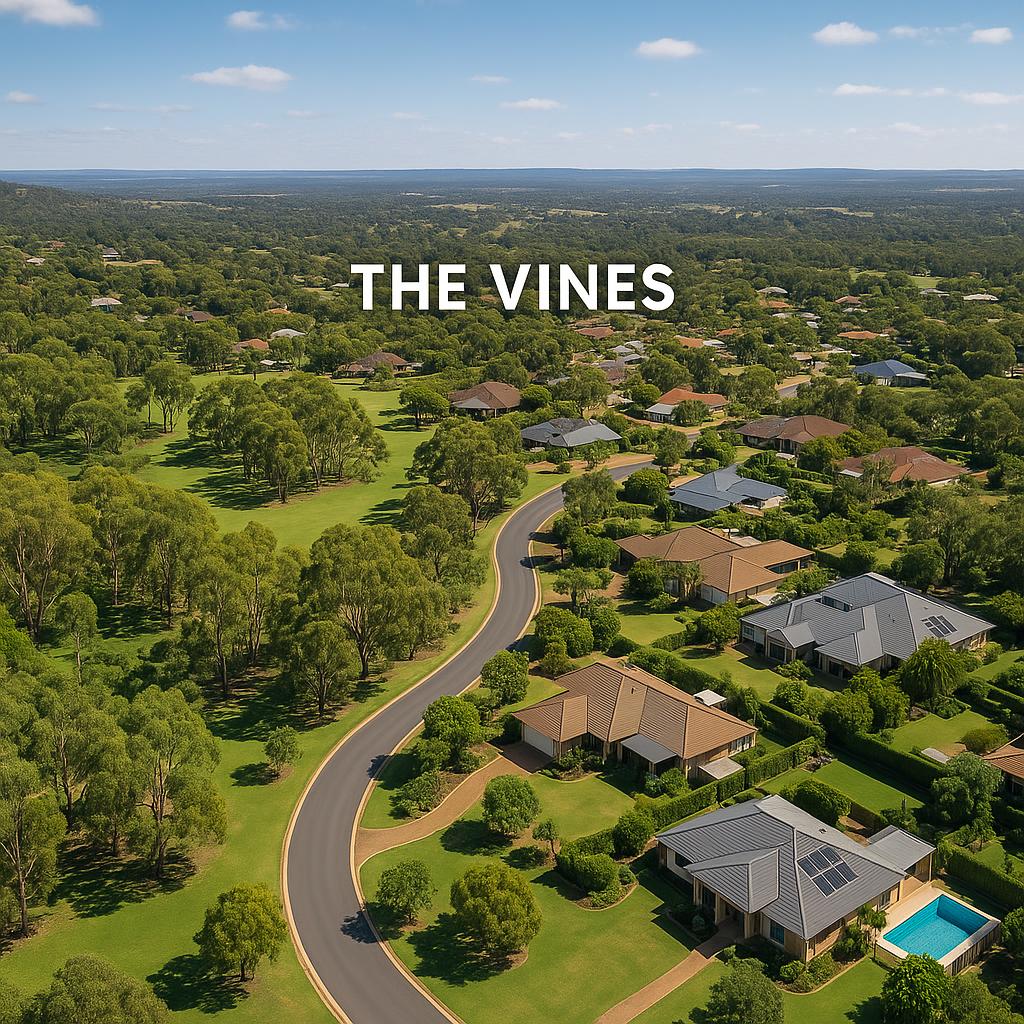 Scenic view of The Vines suburb in Western Australia