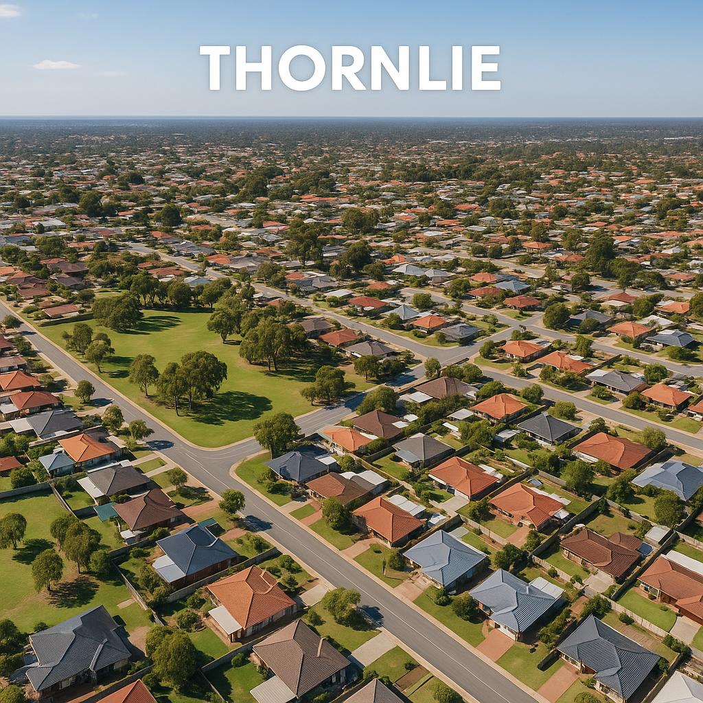 Aerial view of Thornlie, Western Australia