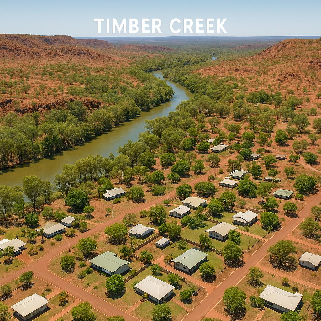 Aerial view of Timber Creek