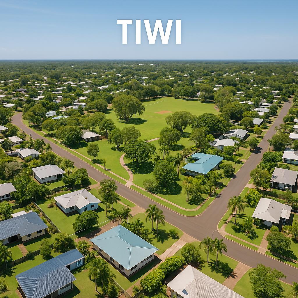 Aerial view of Tiwi suburb