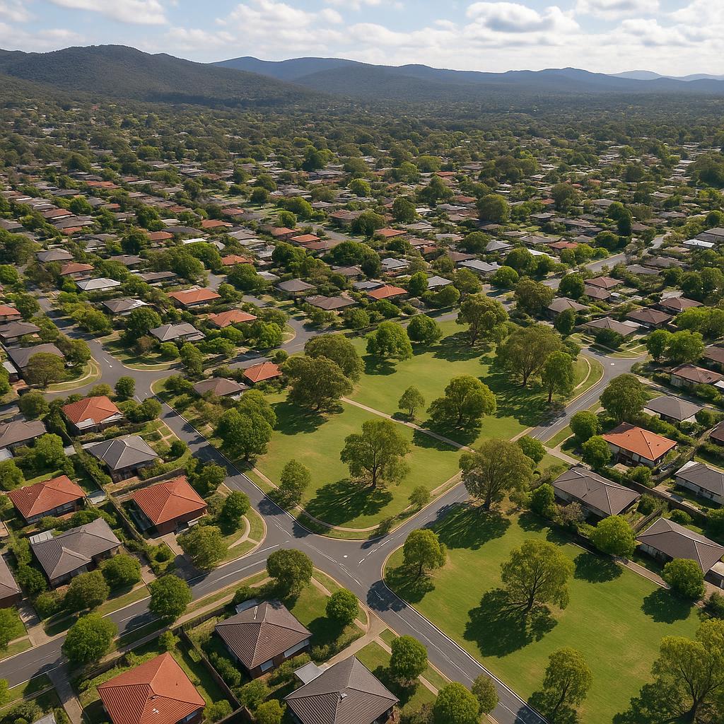 Aerial view of Torrens, ACT
