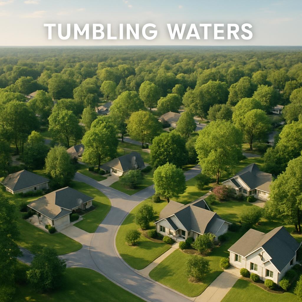 Tumbling Waters suburban landscape