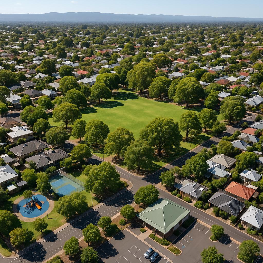 Aerial view of Unley suburb