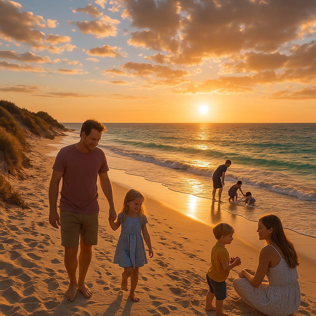 Wannanup beach at sunset