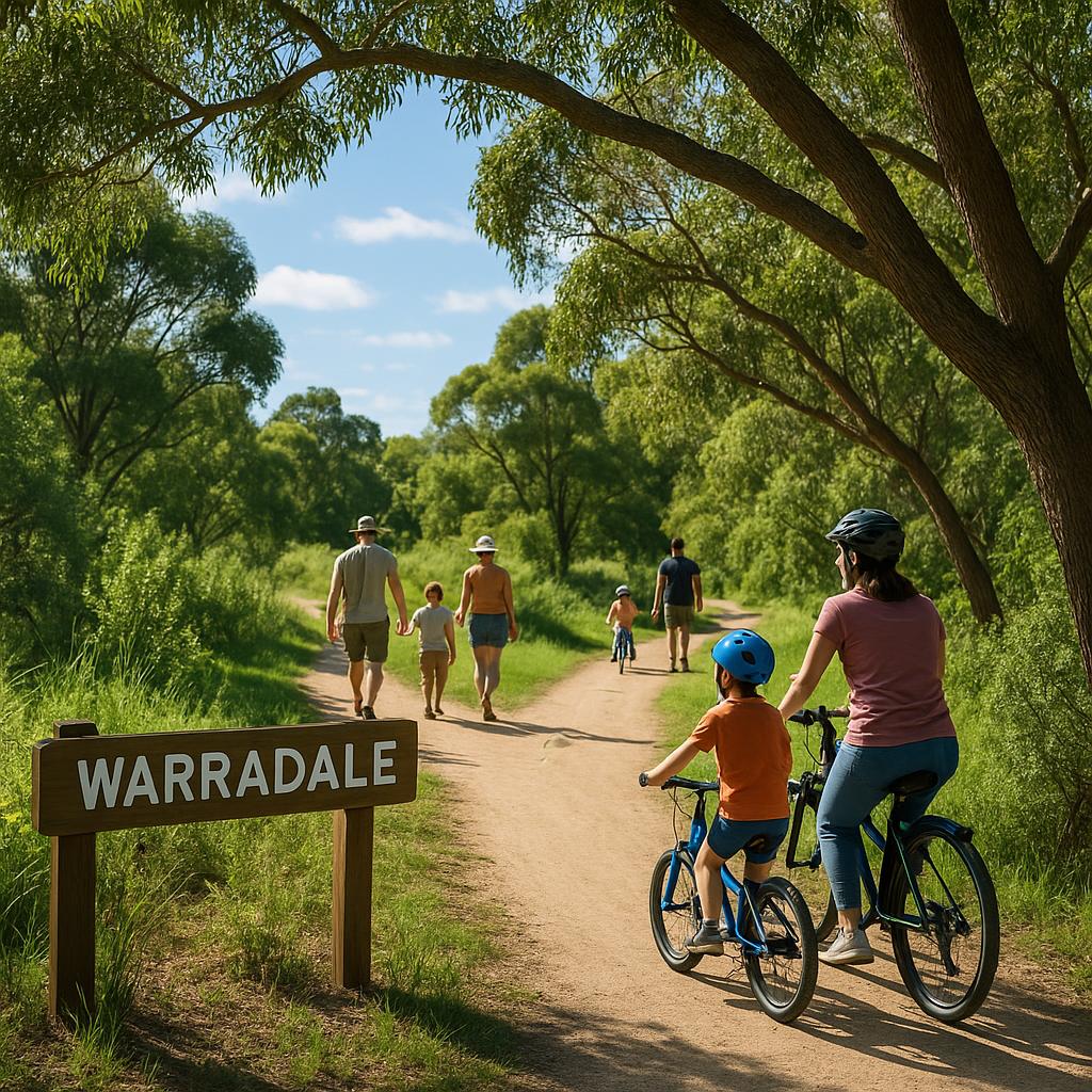 Nature-framed trails in Warradale