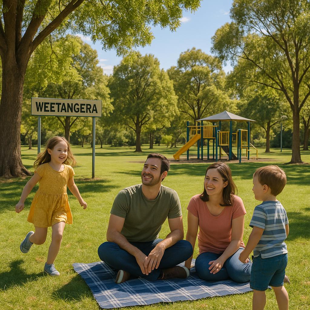 Family in Weetangera park