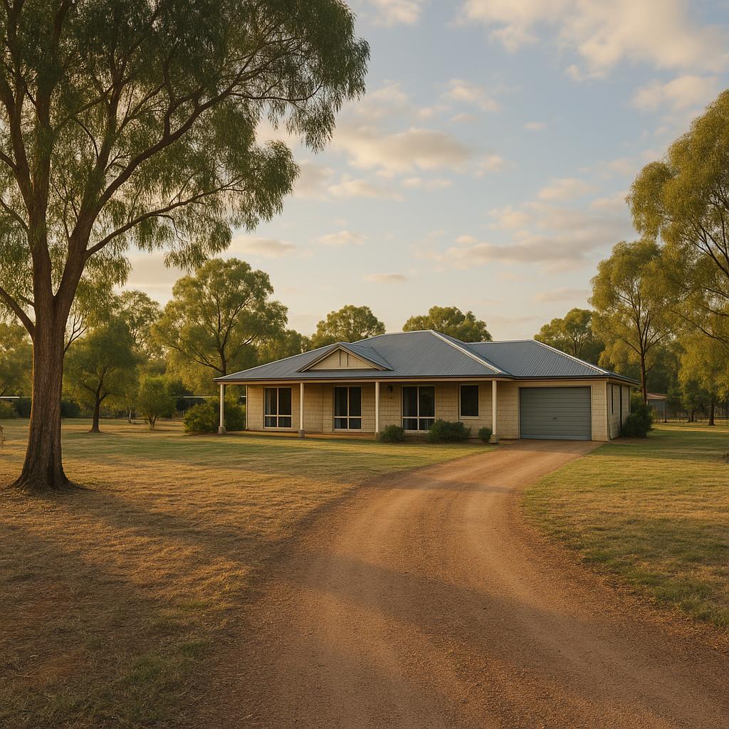 Semi-rural West Swan home on a large lot with trees and a long driveway