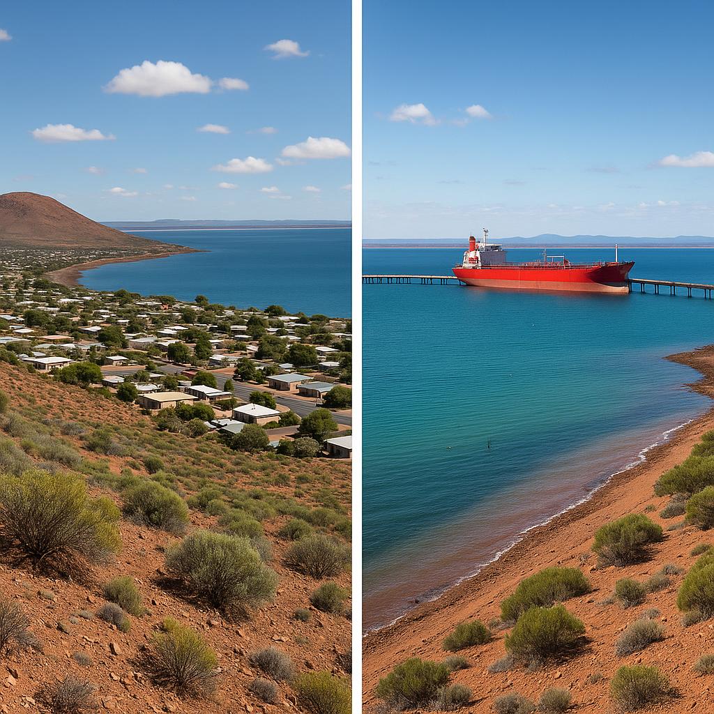 Hillside and waterside views of Whyalla Norrie