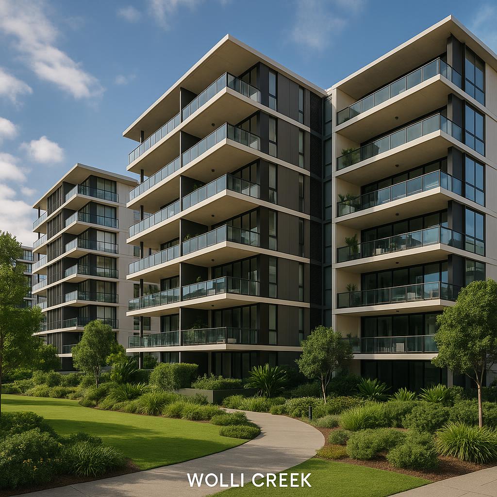 Modern apartment complex in Wolli Creek
