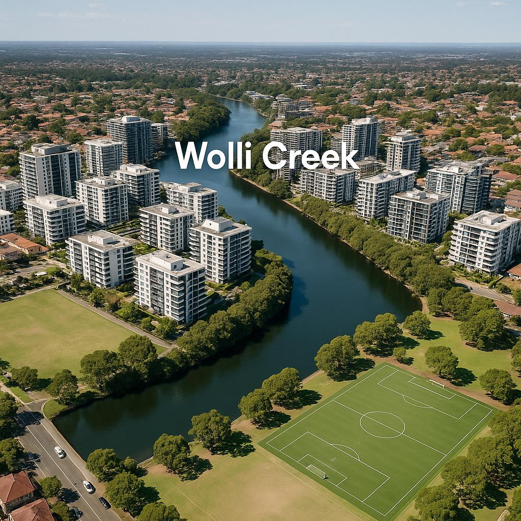 Aerial view of Wolli Creek