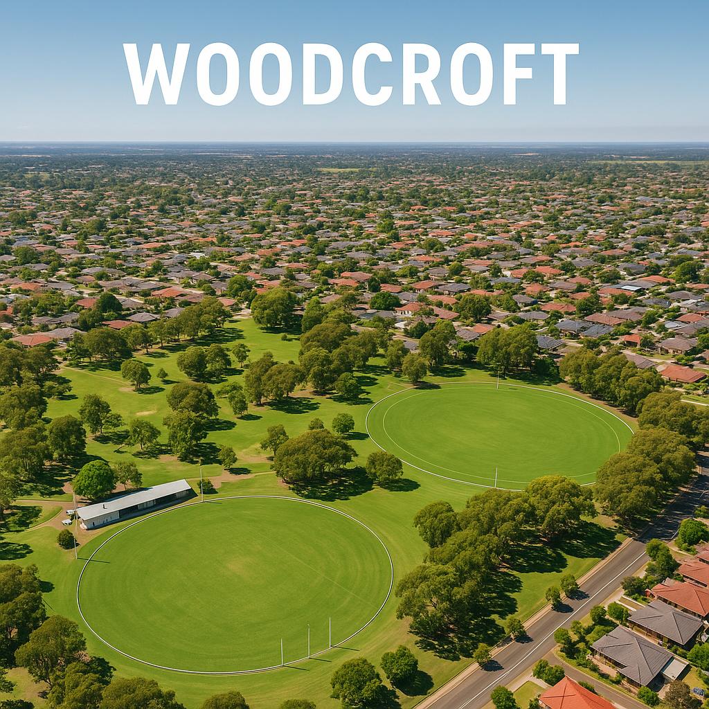 Woodcroft sports ovals and green spaces
