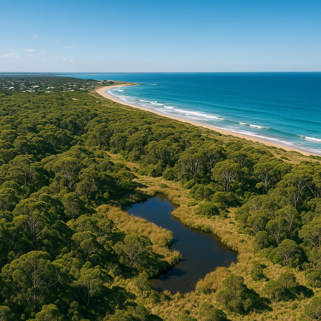 Beautiful bush reserves and coastline in Worrolong