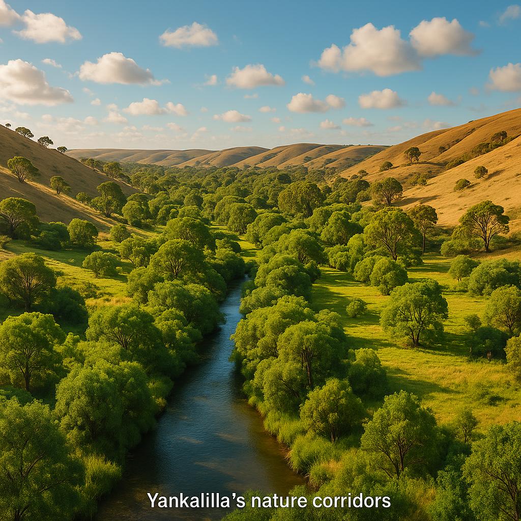 Beautiful nature corridor in Yankalilla