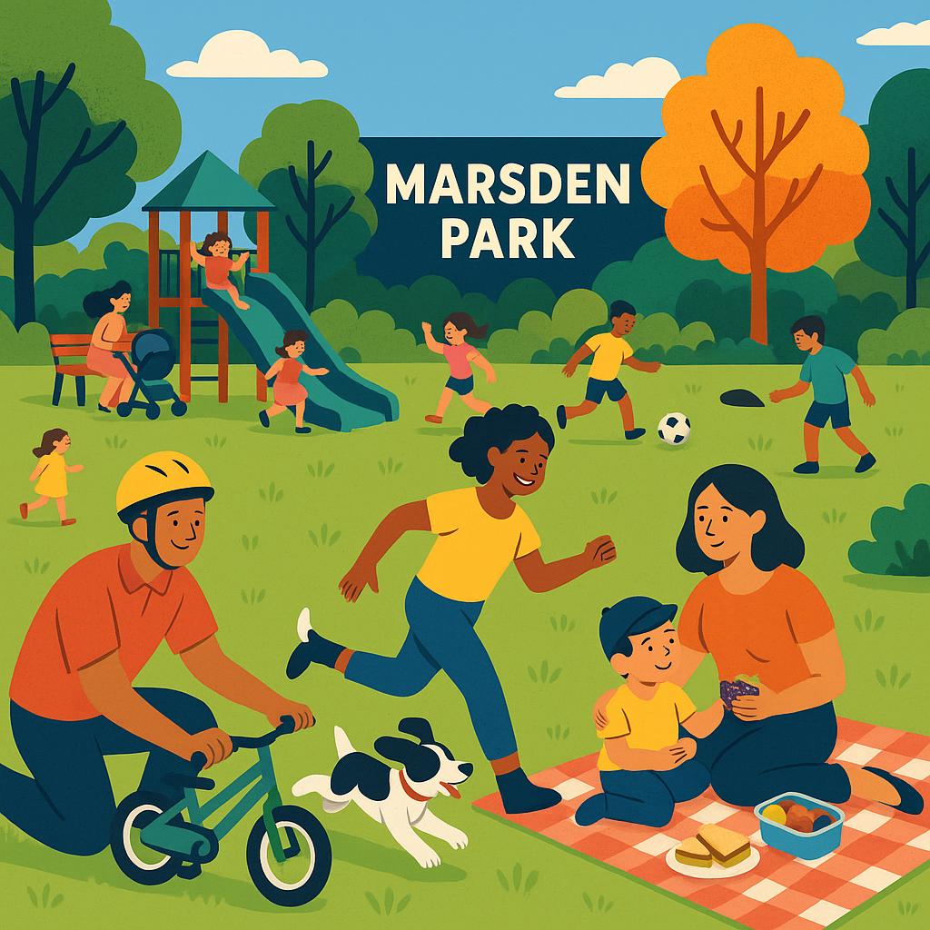 Families enjoying a park in Marsden Park, NSW