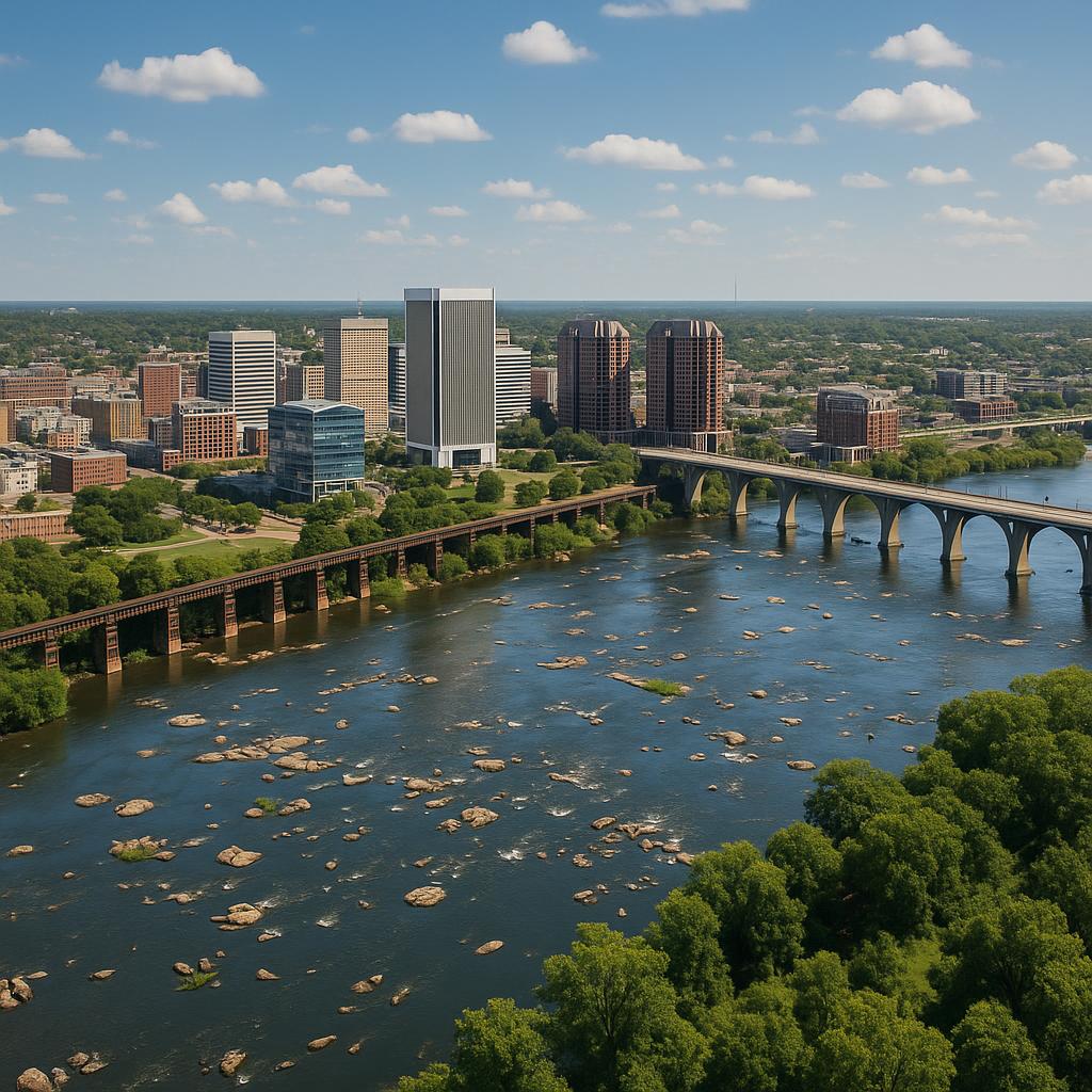 Aerial view of Richmond, New South Wales