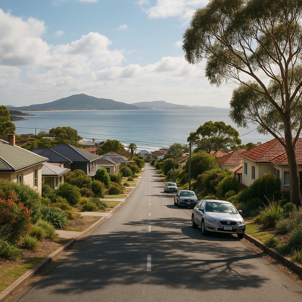 Albany WA coastal streetscape with established homes and greenery