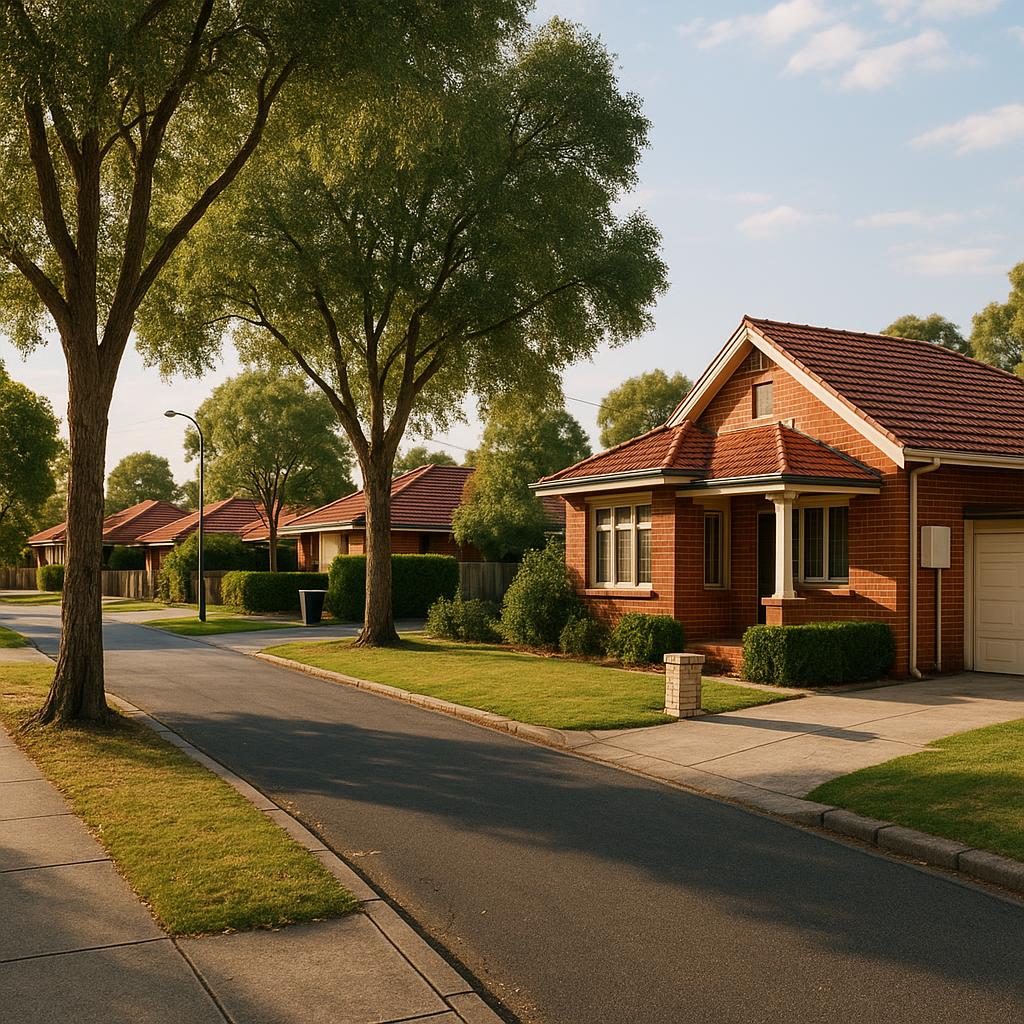 Armadale WA suburban streetscape with an established home