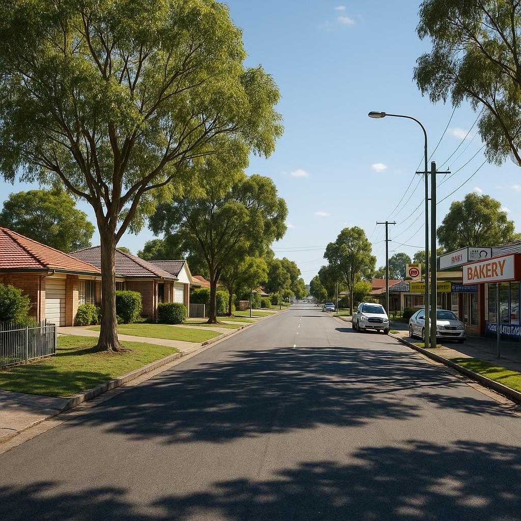 Browns Plains suburban street with established homes and everyday convenience