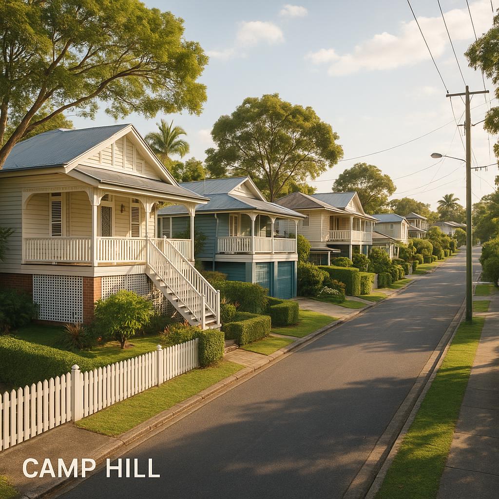 Leafy established Camp Hill Brisbane street with character homes