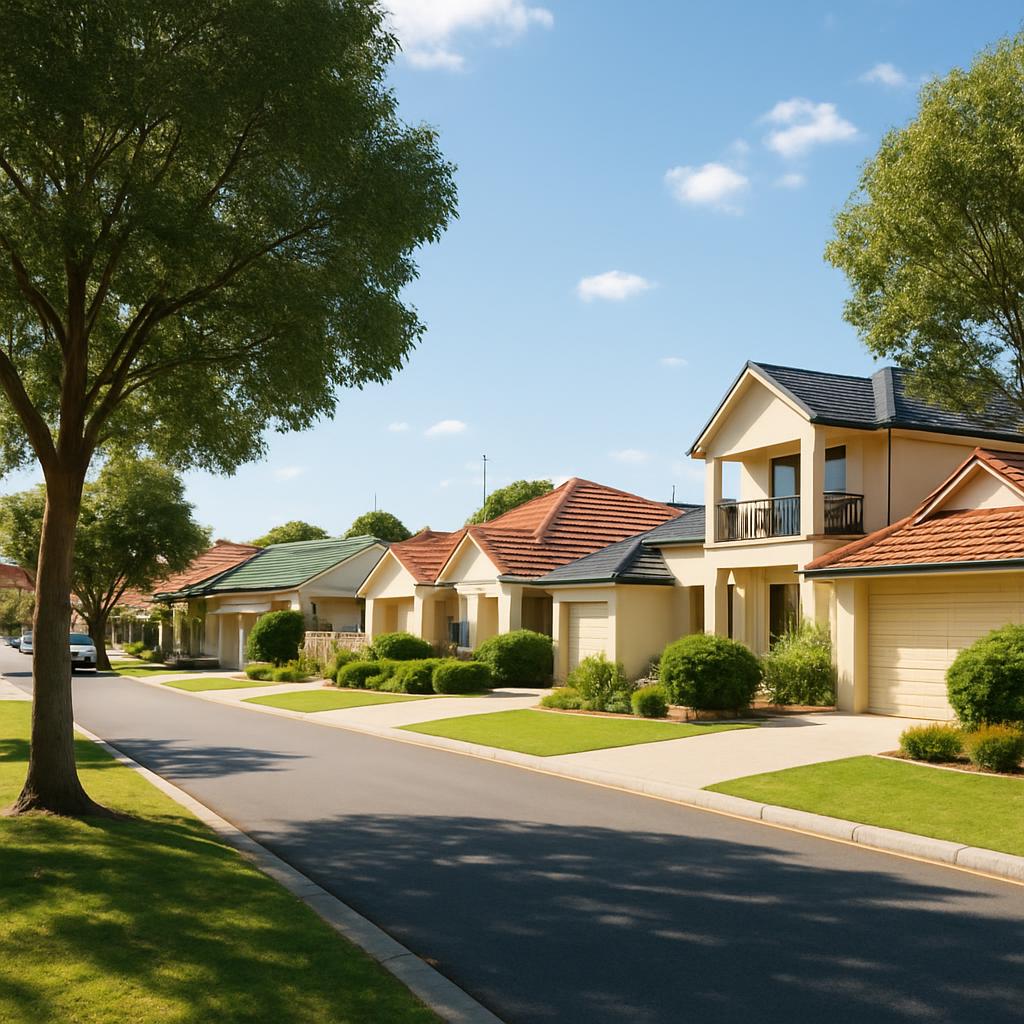 Clarkson WA suburban streetscape with mixed housing near everyday amenities